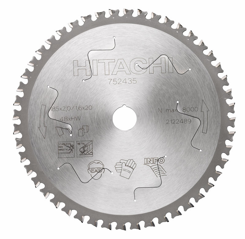 HiKOKI Accesorios 752470 Hoja de sierra circular para aluminio 255 x 30, 80 dientes uso para C10FCB / C10FCH / C10FSB / C10FSH / C10RA