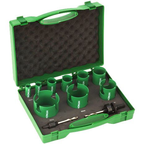 HiKOKI Accesorios 754255 Juego de sierras de metal duro Combiset de 15 piezas