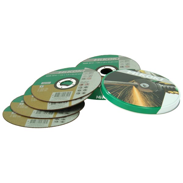 HiKOKI Accesorios 782309 Disco de corte para acero inoxidable/metal 125 x 1 mm 10 piezas