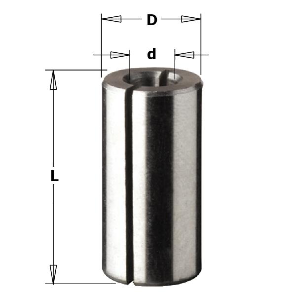 CMT 799.380.00 Adaptador para ejes D=12, D3=8
