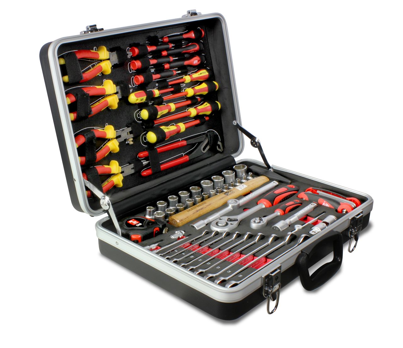 Metal Works 855006917 Maletín de herramientas relleno VDE 68 piezas
