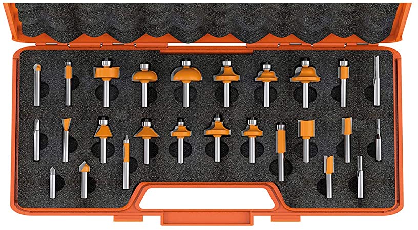 CMT 900.003.00 Juego de 26 fresas en maletín con mango de 8 mm