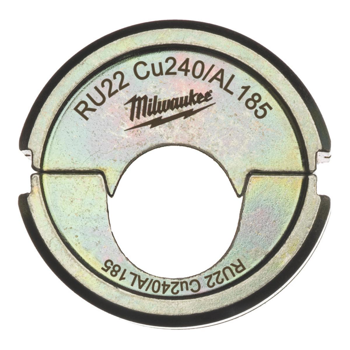 Milwaukee Accesorios 4932451788 RU22 Mordaza de engarce Cu240/AL185 240/185mm2 para alicates de engarce M18 HCCT-201C