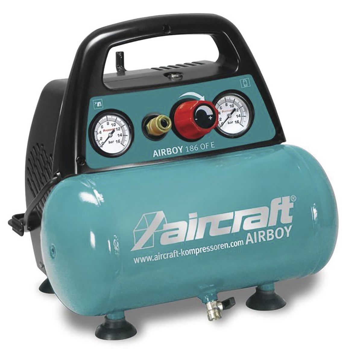 Aircraft 712001230 Compresor sin aceite AIRBOY 186 OF E 8 Bar - 6 L