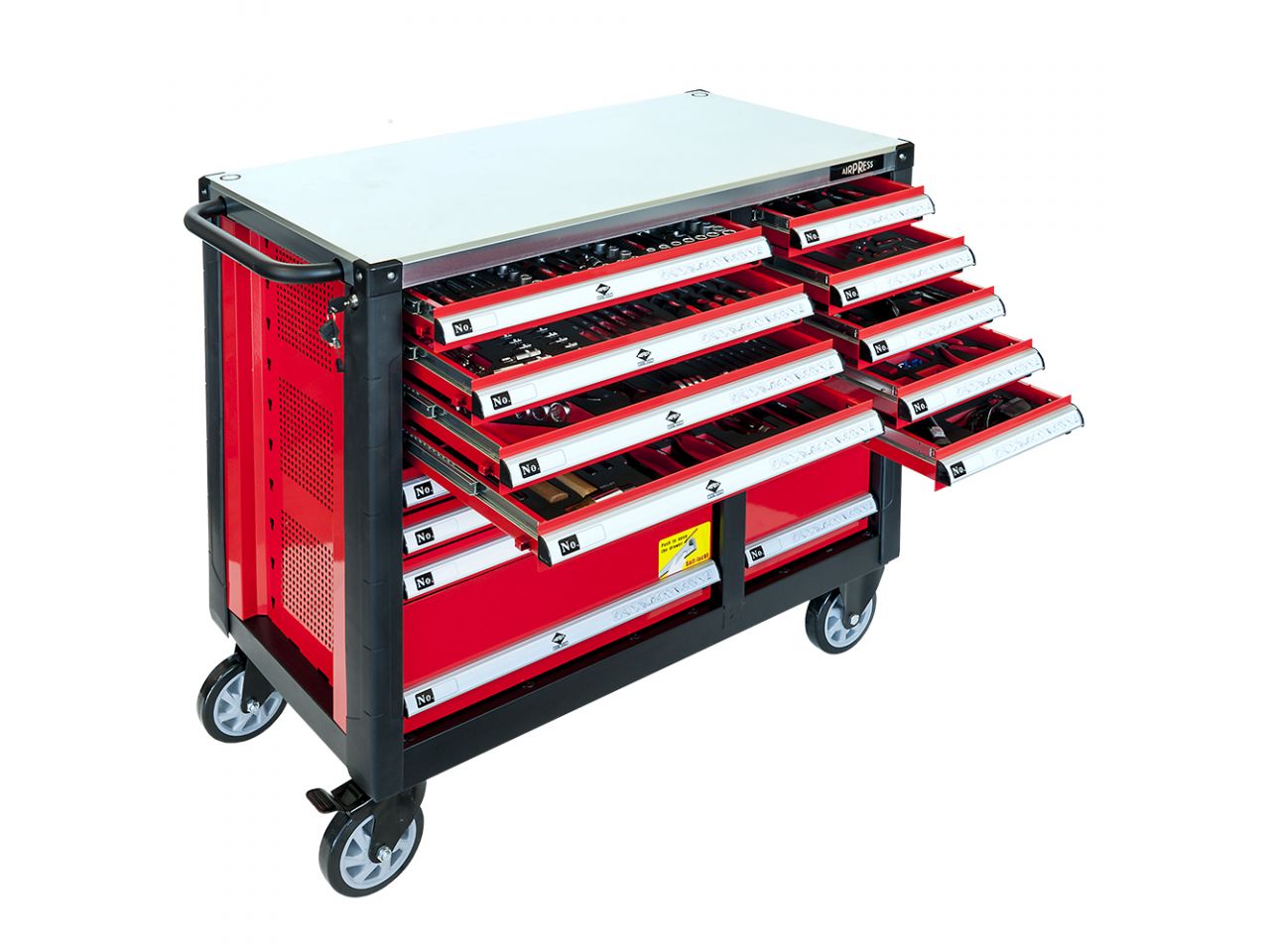Airpress 79609 Carro de herramientas lleno 447 piezas 16 cajones
