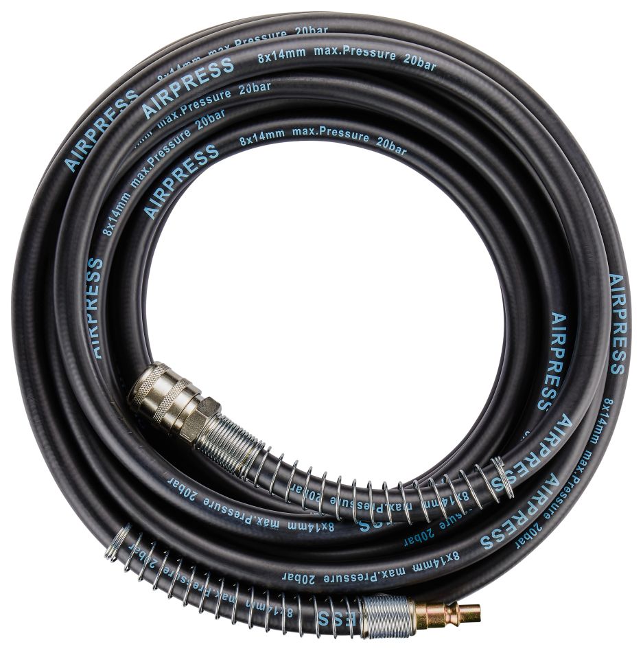 Airpress 40490 Manguera de aire 20 bar 1/4" 10 m 14 x 8 mm incl. conexiones