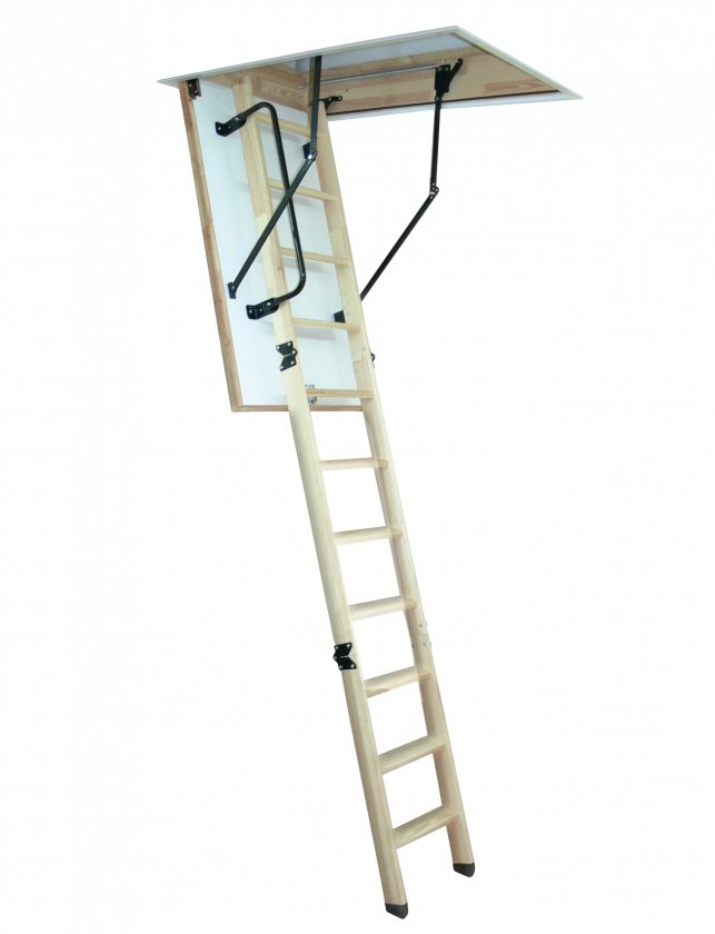 Altrex 505062 Woodytrex escalera de desván plegable de 3 tramos de lujo 120 x 60