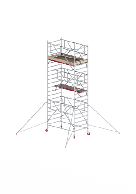 Altrex T425008 RS TOWER 42-S 7,2 m de altura de trabajo Madera 1,85 Safe-Quick