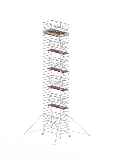 Altrex T425011 RS TOWER 42-S 13,2m de altura de trabajo Madera 1,85 Safe-Quick