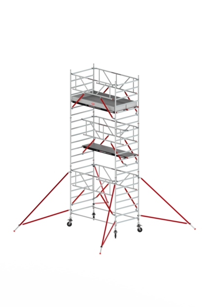 Altrex T525013 RS TOWER 52-S 7,2 m de altura de trabajo Madera 2,45 Safe-Quick