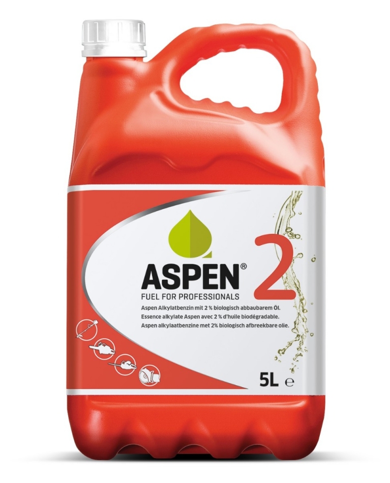 Aspen ASPEN2 Mezcla de gasolina lista para usar 5 litros para motores de dos tiempos