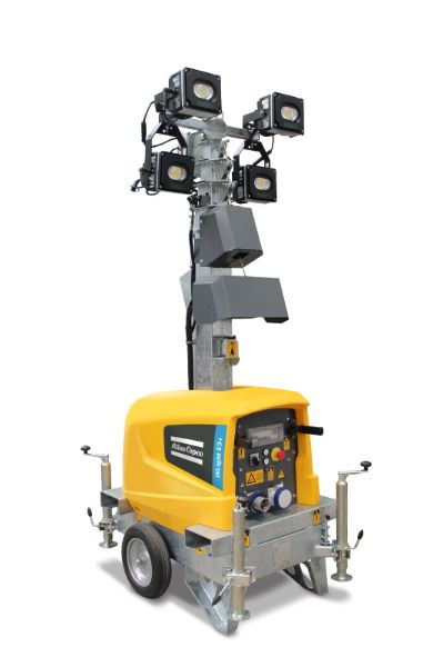 Atlas Copco 8170023558 HiLight E3+ Torre de iluminaci&oacute;n el&eacute;ctrica m&oacute;vil 230V 3000 m&sup2;