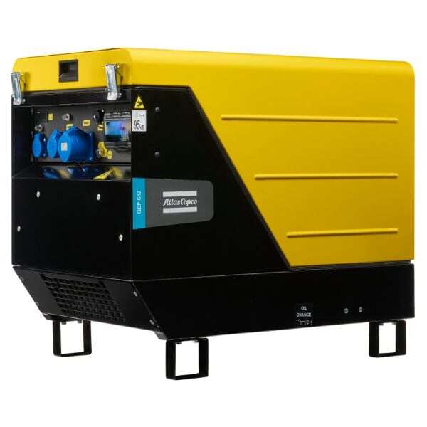 Atlas Copco 8170023244 QEP S12 ACDE Generador diesel estacionario 9100W