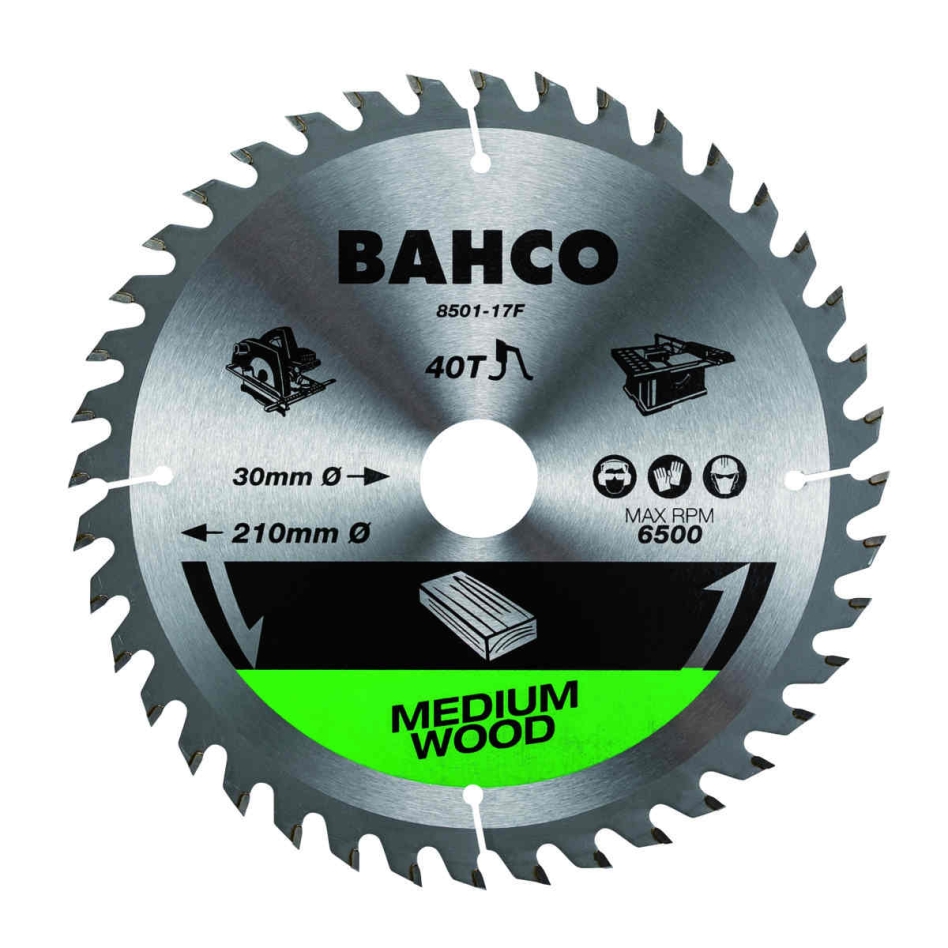 Bahco 8501-2 Hojas de sierra circular para madera en sierras portátiles y de mesa