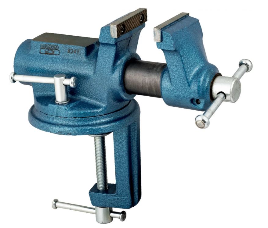 Bahco 834V-2 Tornillo de banco con mordazas intercambiables 63 mm