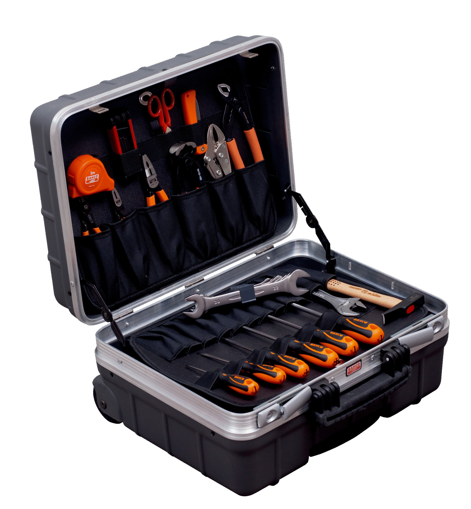 Bahco 984010320 Juego de herramientas en maletín robusto con ruedas 32 piezas