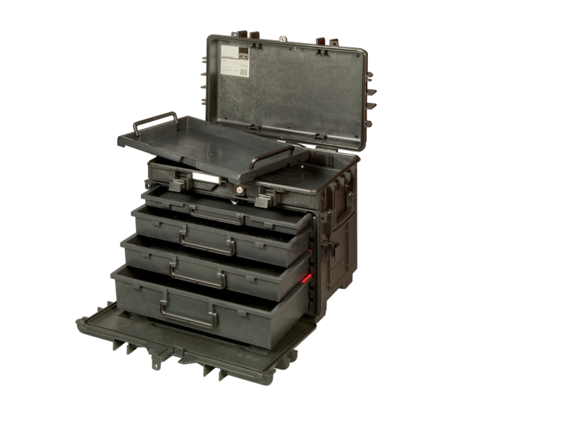 Bahco 4750RCWD4 Maletín para herramientas de 4 cajones con ruedas - 581 x 381 x 455 mm