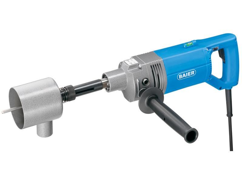 Baier 6000000765 BDB822A Taladro de diamante (en seco) 1400 Vatios + adaptador de extracción especial para la perforación de cajas