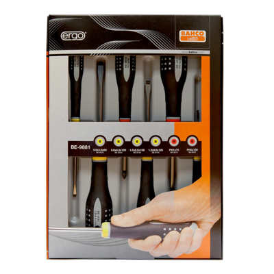 Bahco BE-9882 Juego de destornilladores Ergo, 6 piezas