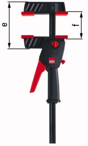 Bessey DUO65-8 Tornillo de apriete monomanual DuoKlamp 0-650 mm