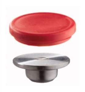 Bessey Accesorios 3101180 Placa de presión intercambiable de acero de calidad con cubierta de plástico 4 piezas