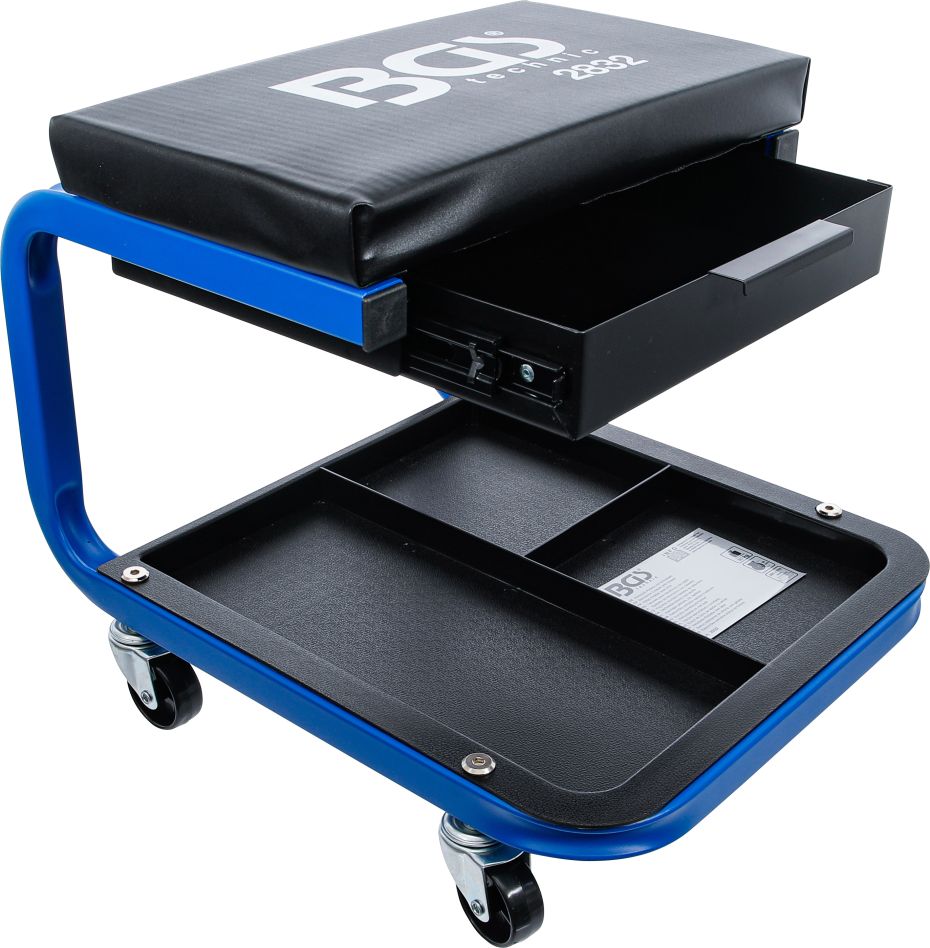 BGS 2832 Asiento rodante de taller con cajón