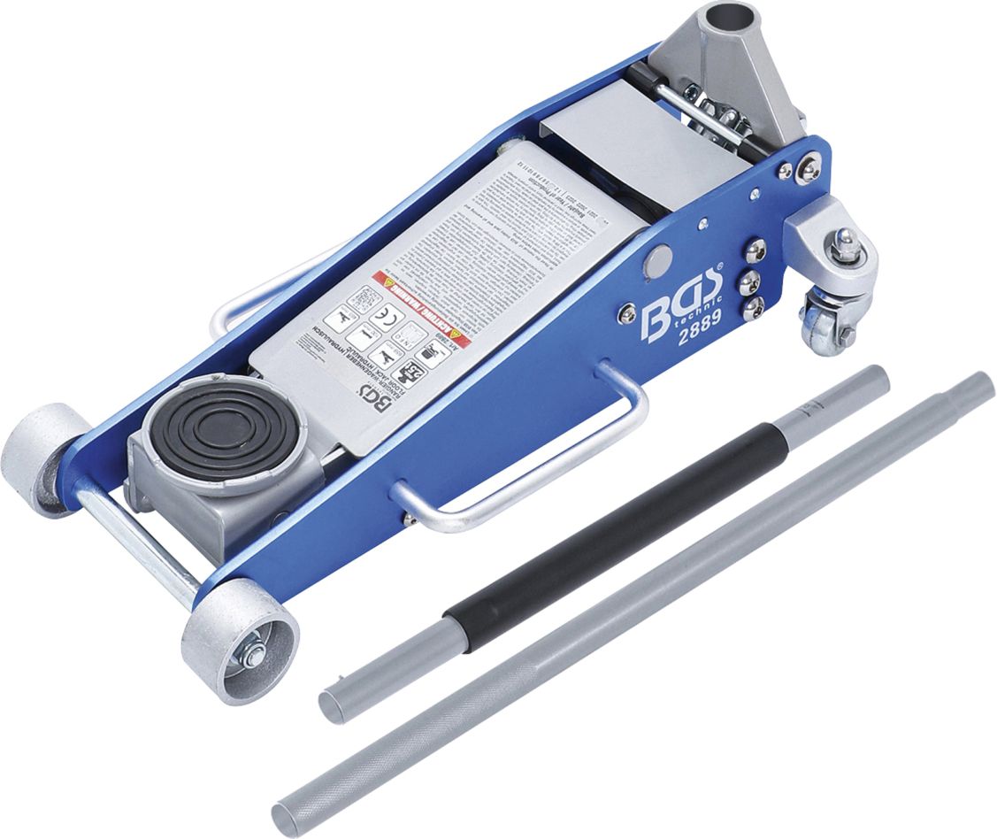 BGS 2889 Gato de garaje hidráulico construcción aluminio-acero 2,5 t