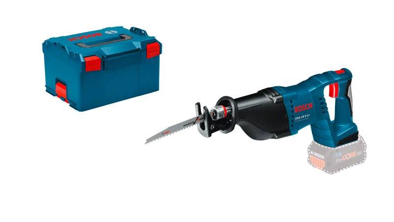 Bosch Professional 060164J007 Sierra de sable sin cable GSA18V-Li 18V sin baterías ni cargador en maletín