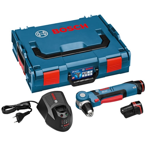 Bosch Professional 0601390908 GWB 12V-10 Taladro angular 12 voltios 2,0 AH en L-Boxx