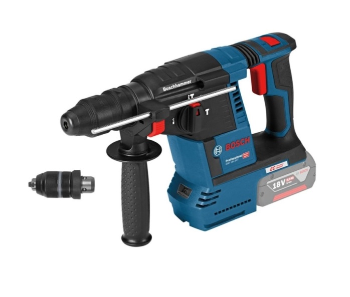 Bosch Professional 0611910001 GBH 18V-26 F Martillo combinado 18 voltios sin baterías ni cargador en L-Boxx