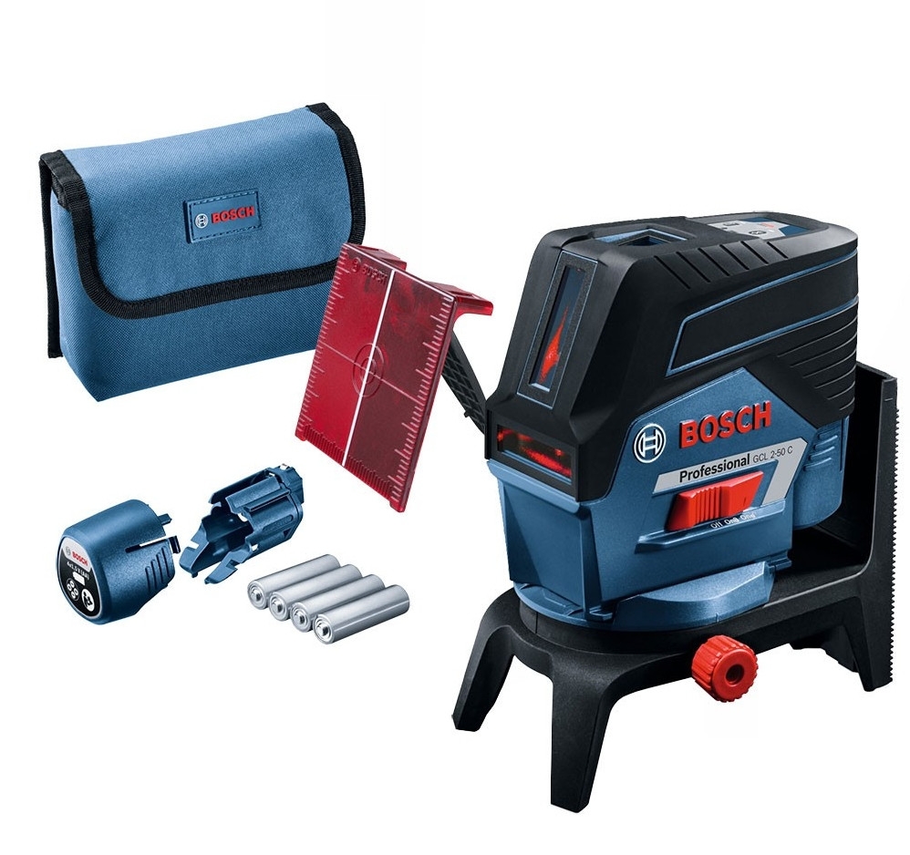 Bosch Professional 0601066G00 Láser combinado GCL 2-50 C con láser de punto y láser de línea + Inlay L-Boxx