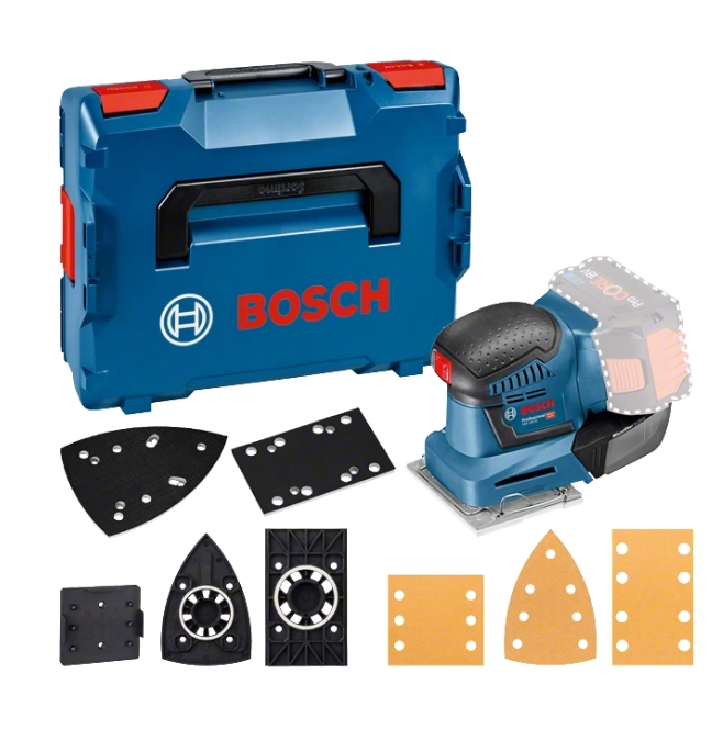Bosch Professional 06019D0202 Lijadora múltiple GSS 18V-10 3 en 1 18V solo en L-Boxx