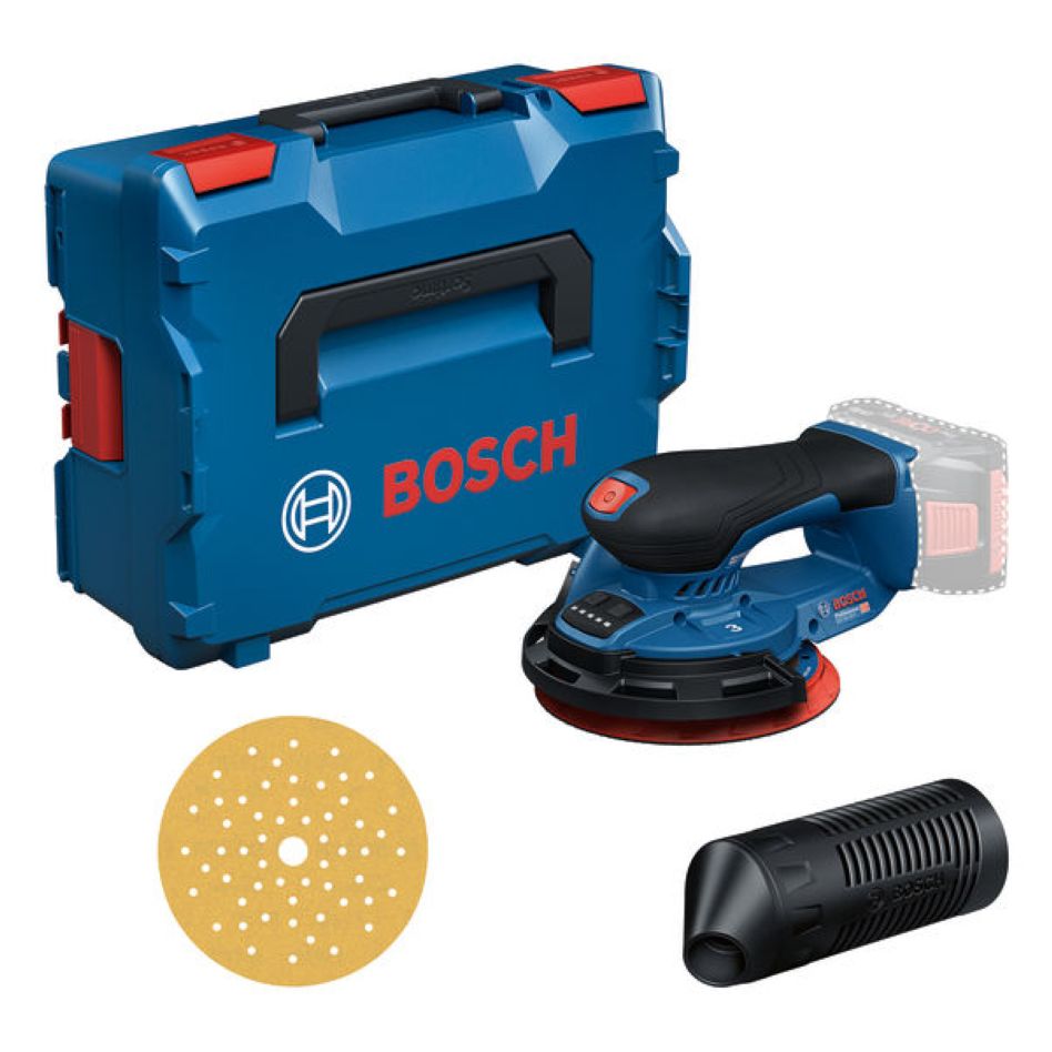 Bosch Professional 0601372903 GEX 18V-150-3 Juego de lijadoras excéntricas sin cable, sin baterías ni cargador