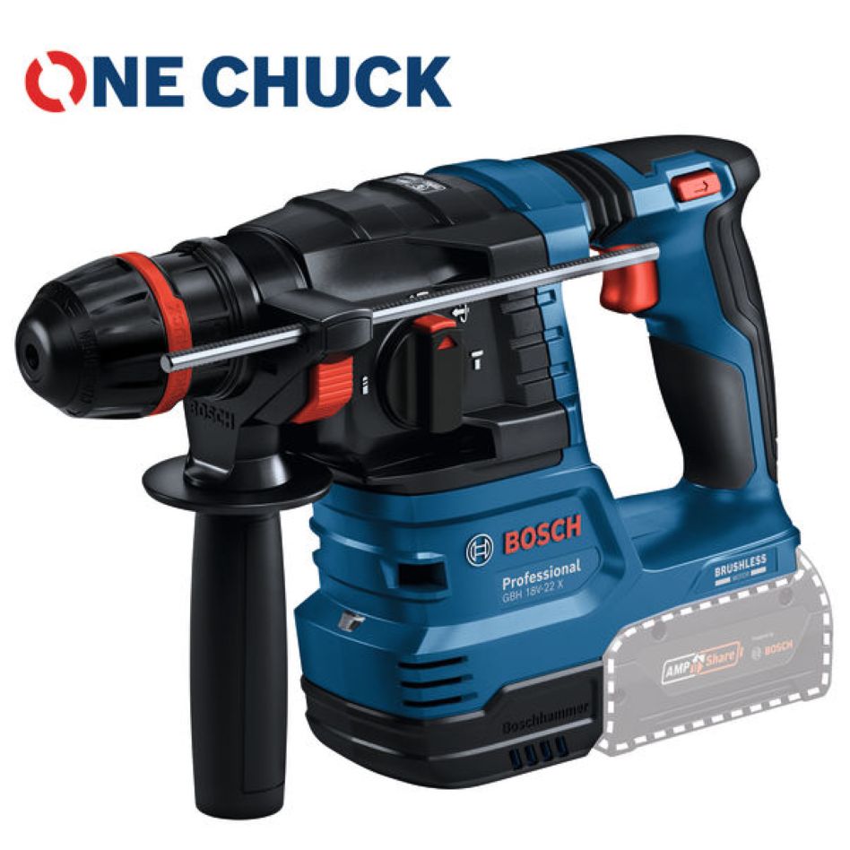 Bosch Professional 0611924100 GBH 18V-22 X Martillo sin cable sin pilas ni cargador en caja