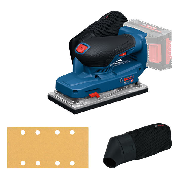 Bosch Professional 06019R7000 Lijadora orbital sin cable GSS18V-18 sin batería ni cargador en caja