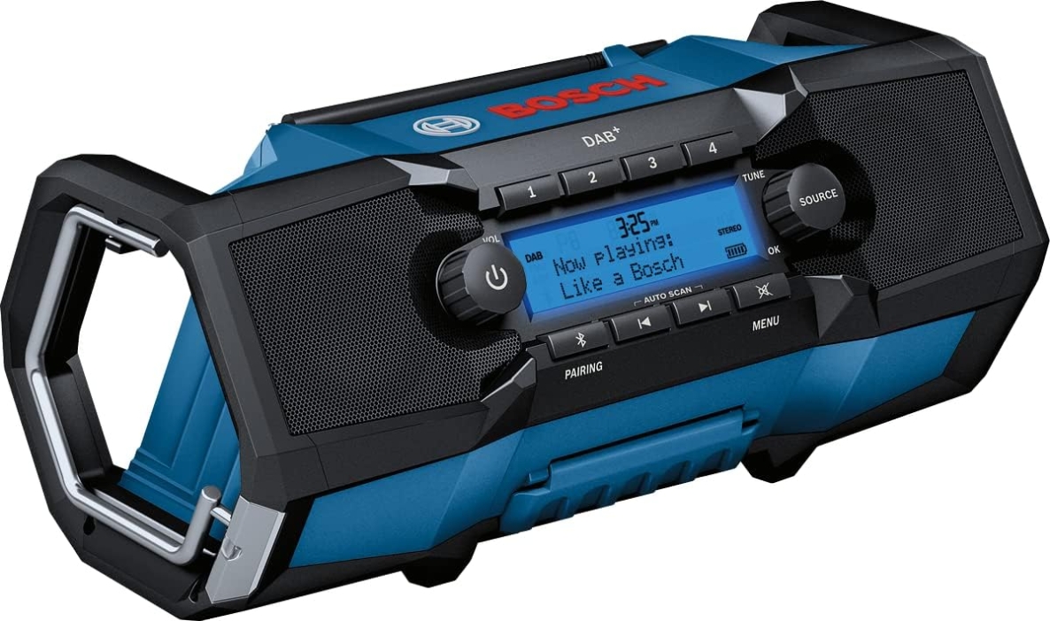Bosch Professional 06014A3100 GPB 18V-2 SC Radio profesional para la construcción DAB+ 18V sin baterías ni cargador