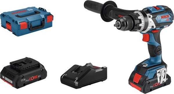 Bosch Professional 06019G030B GSB 18V-110 C Taladro atornillador a batería 18V ProCore 4.0Ah Li-Ion en L-Boxx