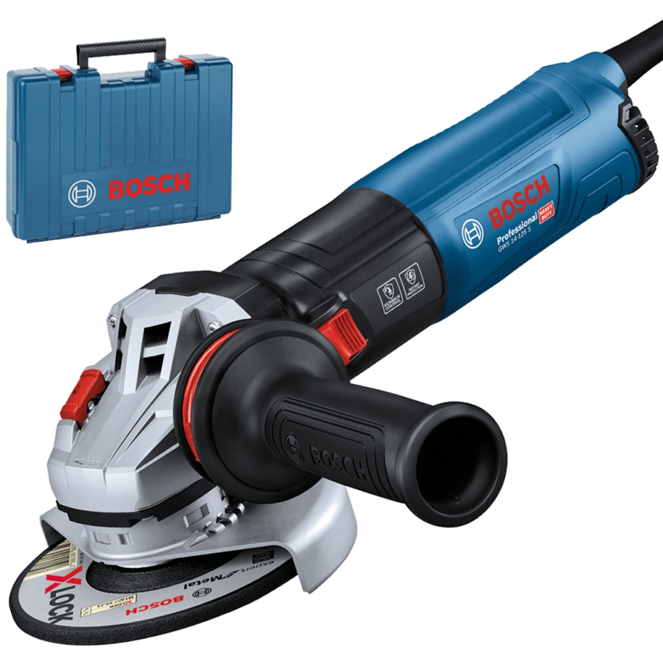 Bosch Professional 06017D0101 GWS 14-125 S Amoladora angular 125mm 1400W en maletín