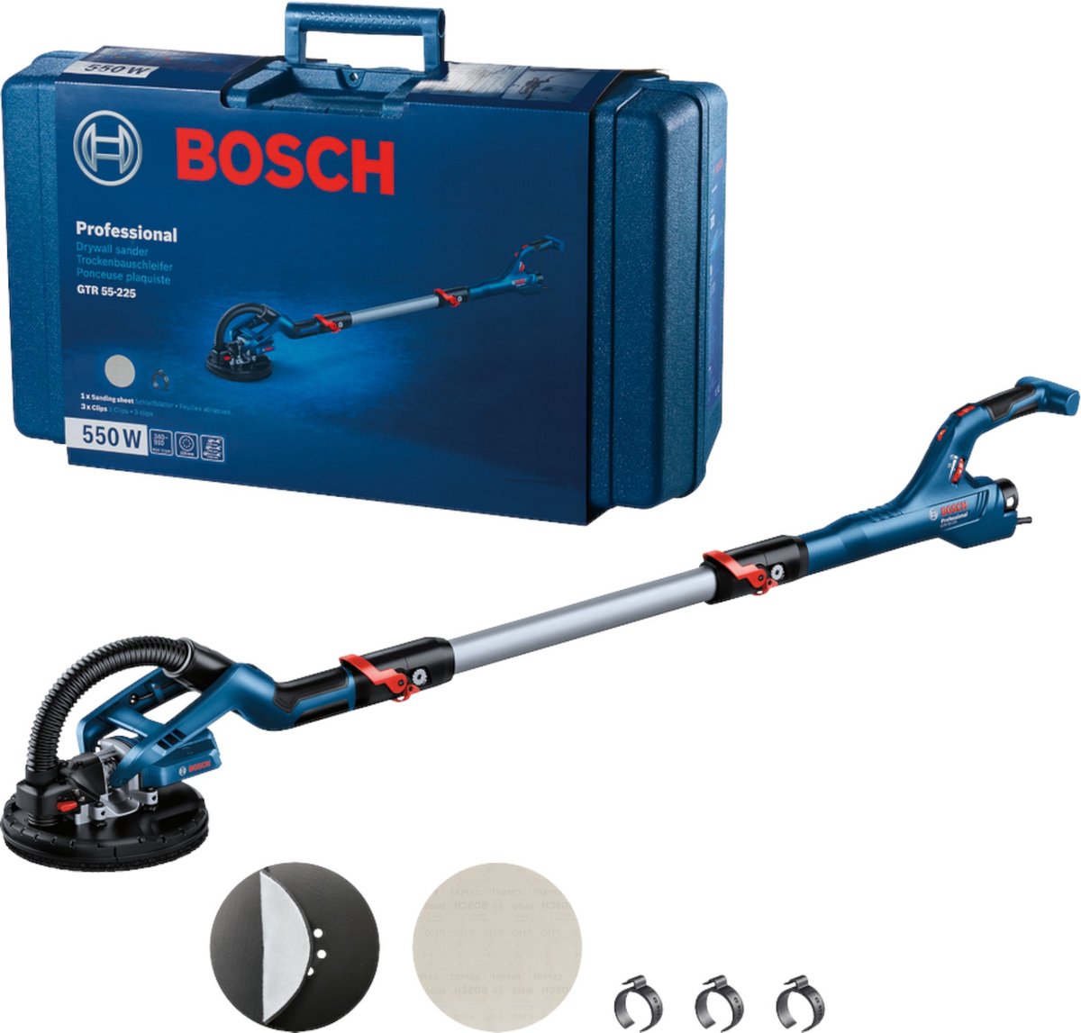 Bosch Professional 06017D4000 GTR 55-225 Lijadora profesional de gran alcance 225 mm