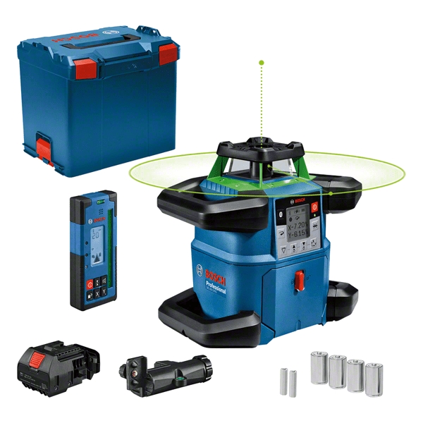 Bosch Professional 0601061V01 GRL 650 CHVG Láser de rotación profesional verde
