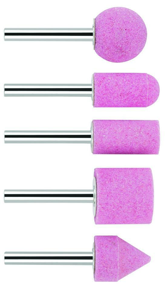 Bosch Professional Accesorios 1609200286 Juego de 5 puntas de afilar Mango 6 mm, grano 60, 25, 15, 15, 25, 20 x 24, 30, 30, 25, 25 mm