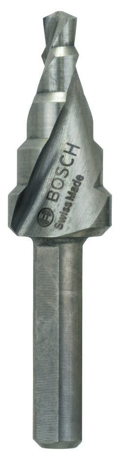 Bosch Professional Accesorios 2608597518 Brocas escalonadas HSS 4-12 mm Mango de 3 estrías
