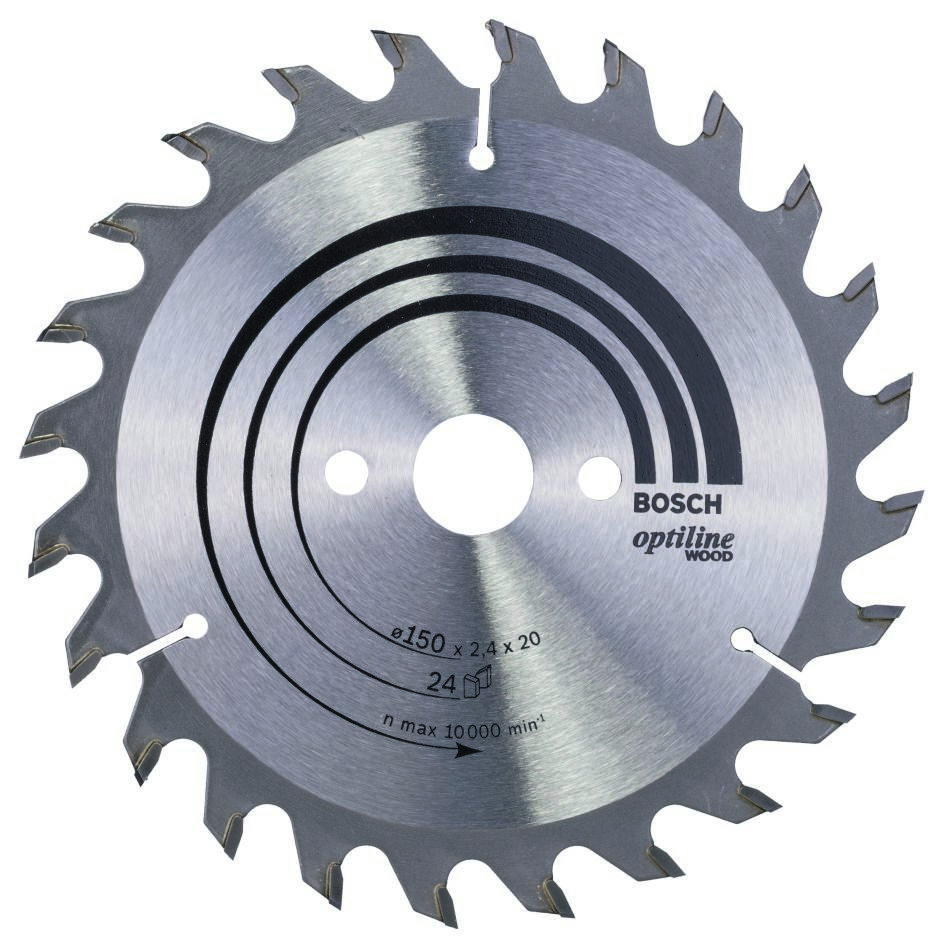 Bosch Professional Accesorios 2608640592 Hoja de sierra circular 150 x 20 x 24T Optiline Wood
