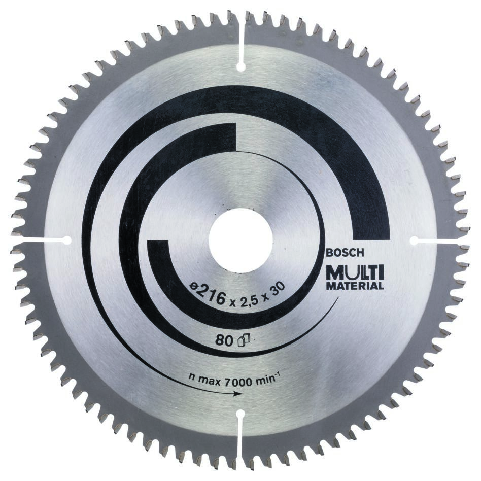 Bosch Professional Accesorios 2608640447 Hoja de sierra circular 216 x 30 x 80T Multi Material