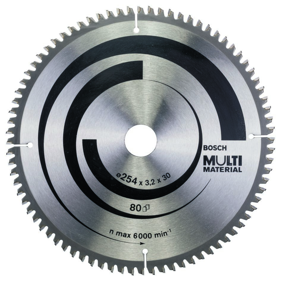 Bosch Professional Accesorios 2608640450 Hoja de sierra circular 254 x 30 x 80T Multi Material