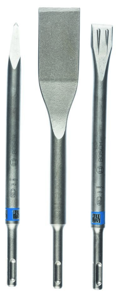 Bosch Professional Accesorios 2607019159 Juego de cinceles de 3 piezas SDS-plus