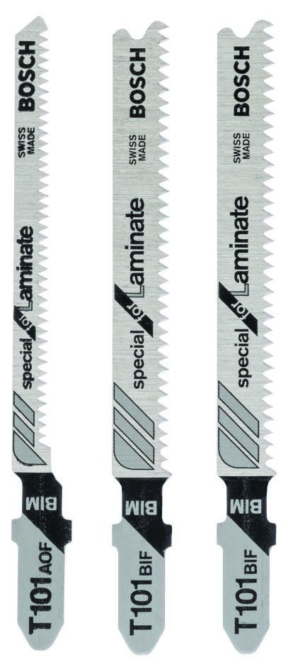 Bosch Professional Accesorios 2608636429 Juego de hojas de sierra de 3 piezas T101BIF; T101AOF