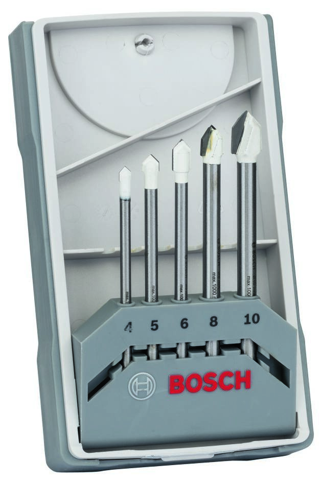 Bosch Professional Accesorios 2608587169 CYL-9 Juego de brocas para baldosas cerámicas 4/5/6/8/10 mm