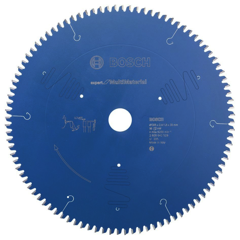 Bosch Professional Accesorios 2608642529 Hoja de sierra circular 305 x 30 x 96T Expert para Multi Material