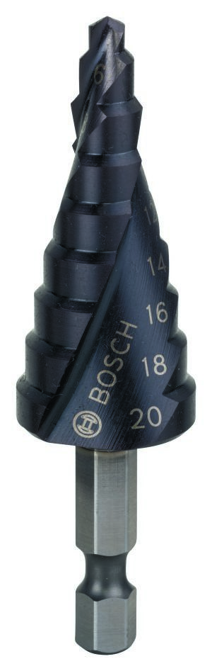 Bosch Professional Accesorios 2608588070 Broca escalonada HSS-AlTiN 4-20 mm hexagonal